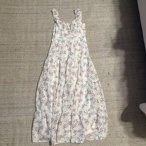 Altar'd State White and Pink Floral Dress